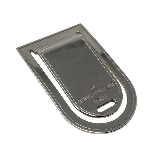 Louis Vuitton Silver Tone Pance Abie Money Clip - Picture 1 of 4